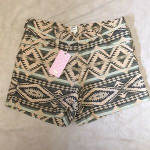 NWT southwest print cotton shorts